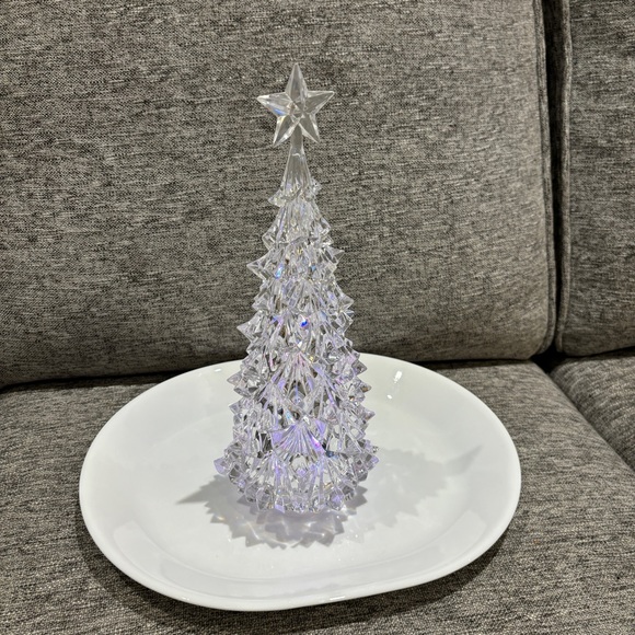 Vintage Mini Light Up Christmas Tree For Tables / Desks 11.5" Tested And Working - Picture 5 of 5